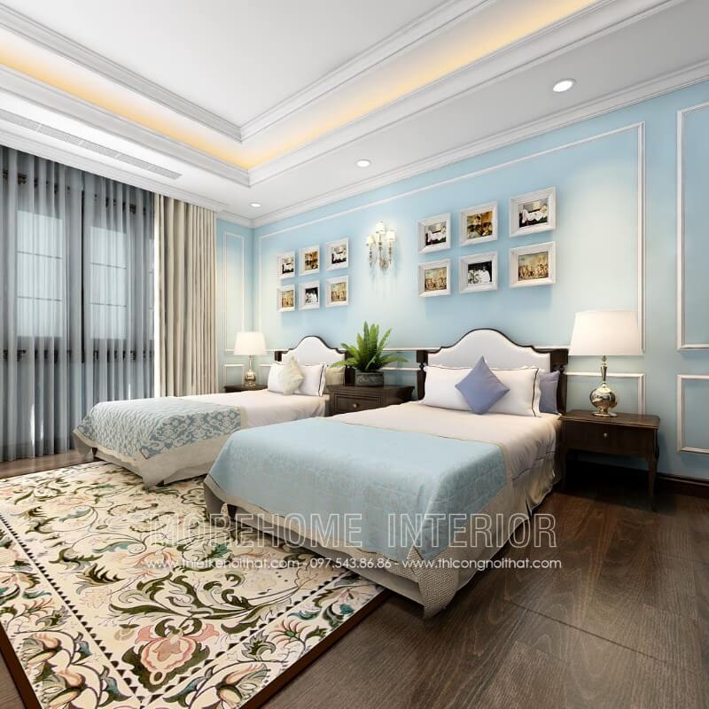 Giường ngủ chung cư gỗ tự nhiên Giường ngủ chung cư gỗ tự nhiên