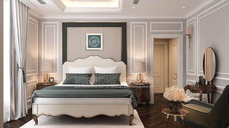 Giường ngủ chung cư gỗ tự nhiên Giường ngủ chung cư gỗ tự nhiên