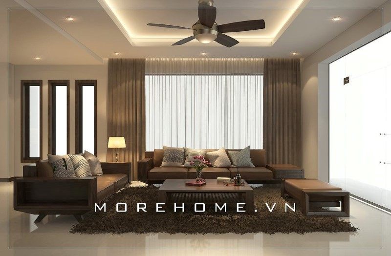 Bộ bàn ghế sofa gỗ óc chó mang phong cách thiết kế hiện đại đơn giản không cầu kỳ nhưng tiện lợi và cuốn hút vô cùng.
