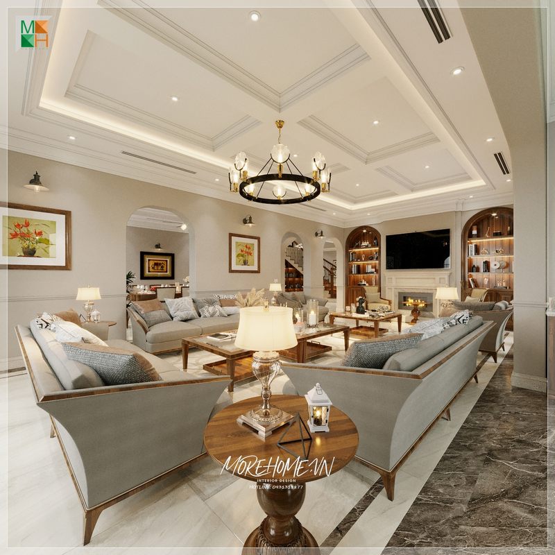 Bàn trà là nơi các gia chủ dùng để tiếp nước pha trà mời khách mỗi khi có khách đến chơi nhà.