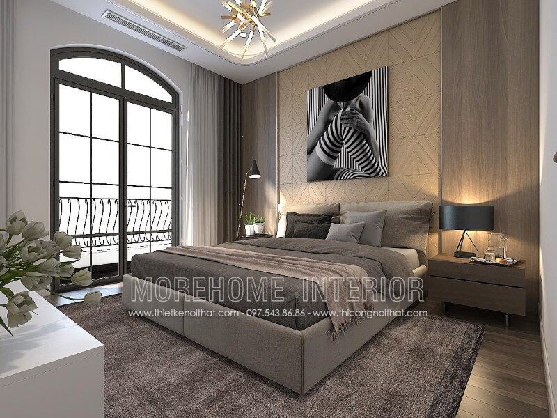 Morehome nhận sản xuất và đóng giường bọc vải giá rẻ tại Hà Nội.